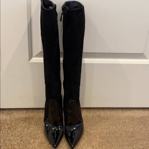 Stuart Weitzman Shoes - Stuart weitzman suede and patent leather boot